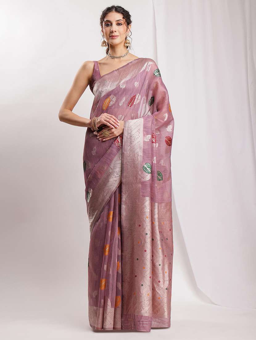 women self design bordered saree with blouse - 22144620 -  Standard Image - 2