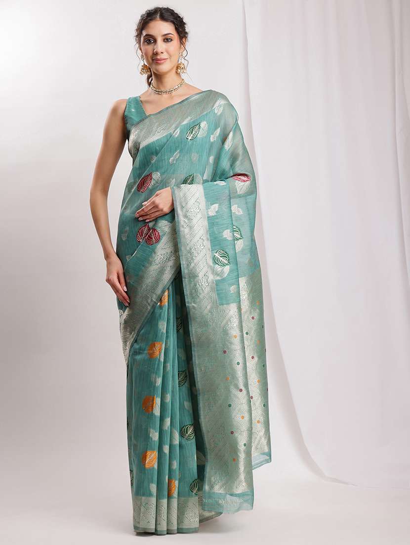 women self design bordered saree with blouse - 22144621 -  Standard Image - 2
