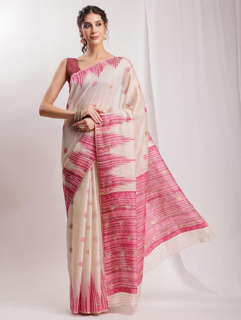 women self design bordered saree with blouse - 22144625 - Standard Image - 2