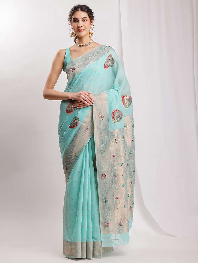 women self design banarasi saree with blouse - 22144629 -  Standard Image - 2