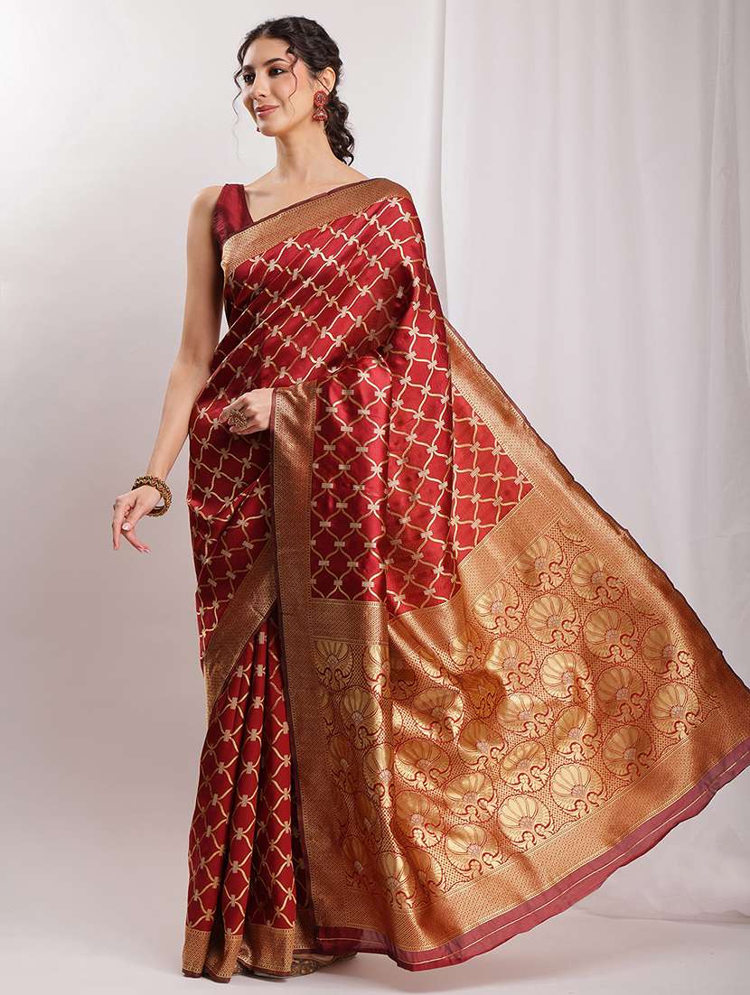 women self design banarasi saree with blouse - 22144632 - Standard Image - 2