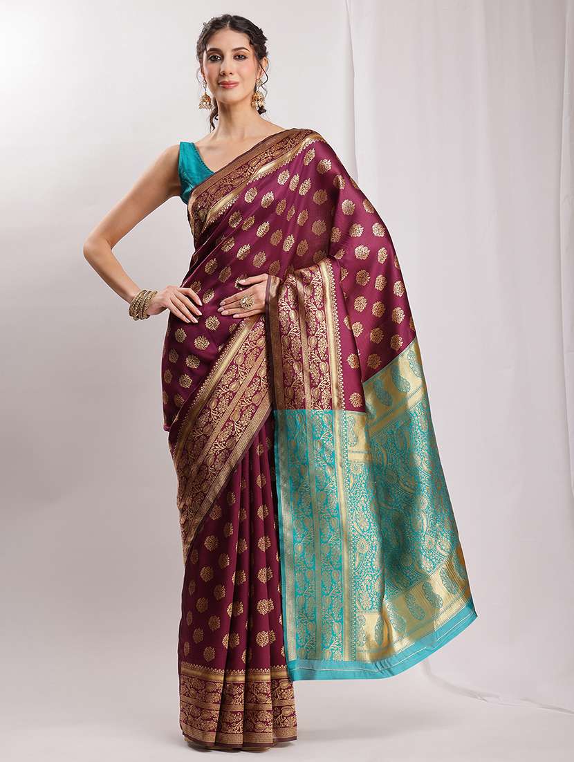 women self design banarasi saree with blouse - 22144636 -  Standard Image - 2