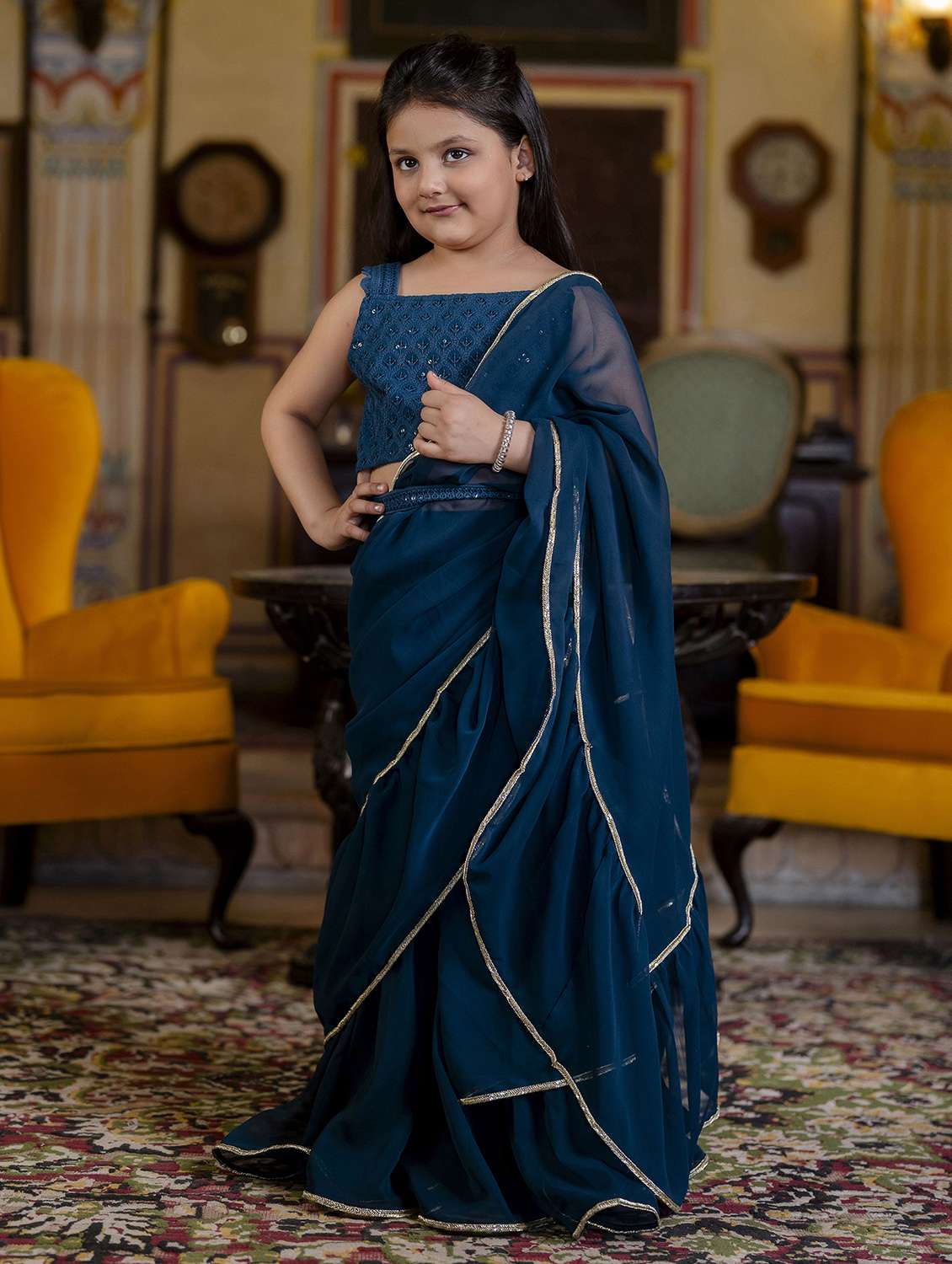 girls self designed lehenga and choli with dupatta - 22144888 -  Standard Image - 2