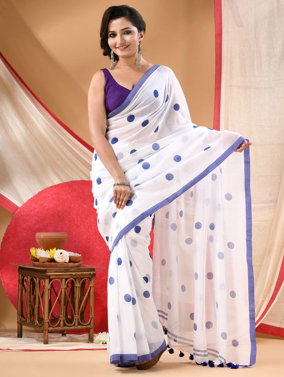 women printed casual wear saree