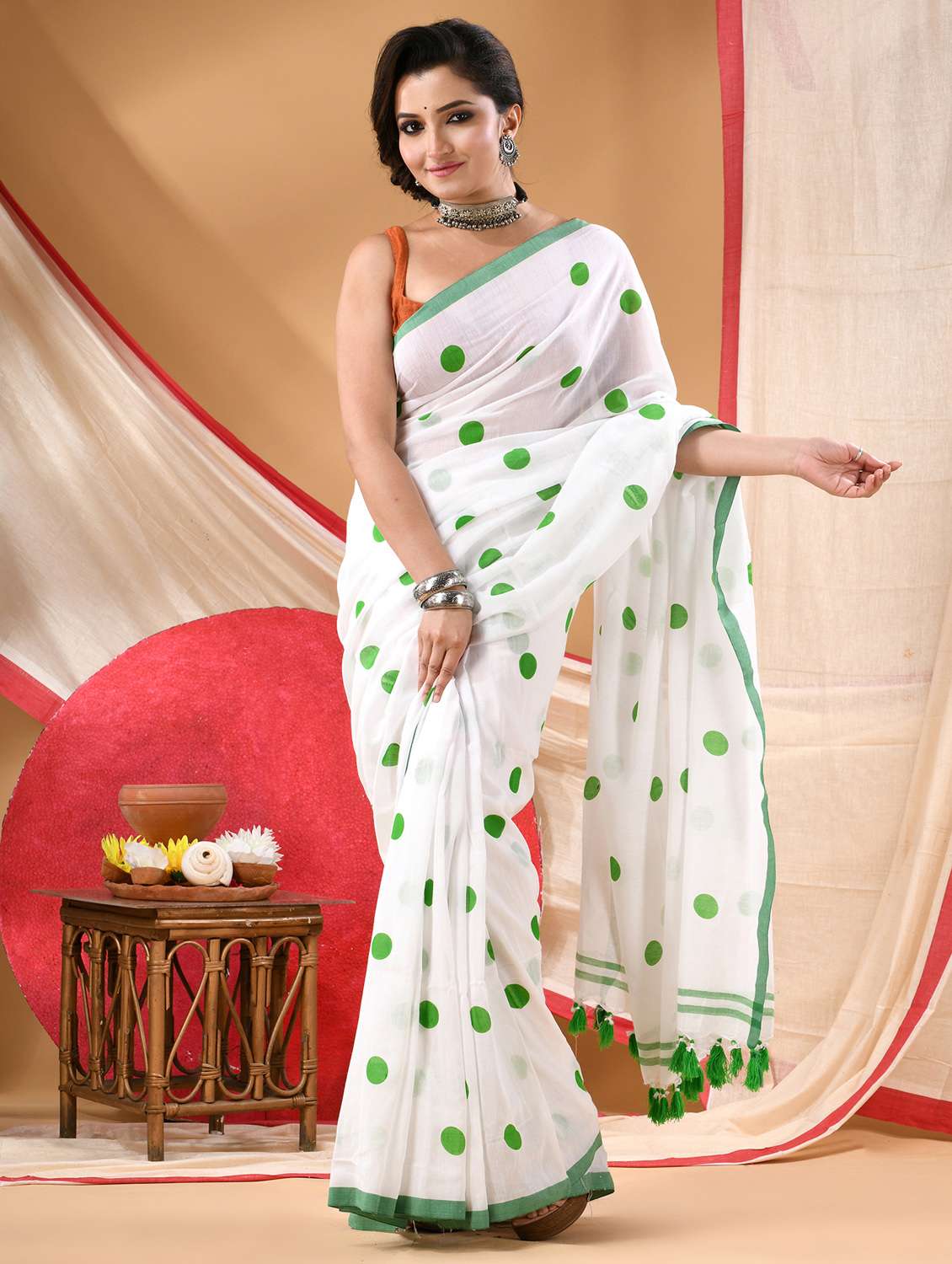 women printed casual wear saree