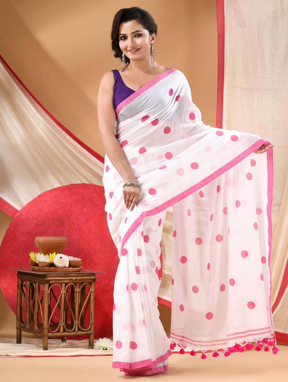 women printed casual wear saree