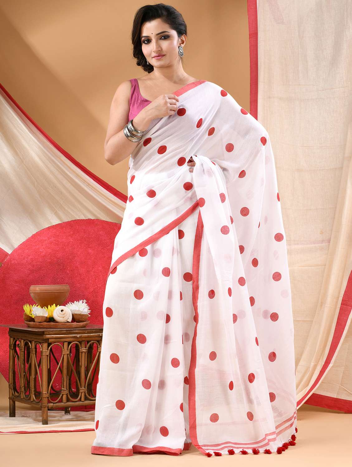 women printed casual wear saree