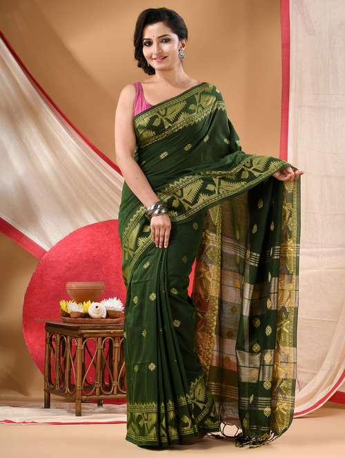 women self design handloom saree with blouse - 22144976 -  Standard Image - 0