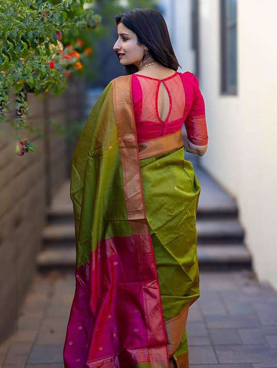 women self design banarasi saree with blouse - 22145269 -  Standard Image - 2