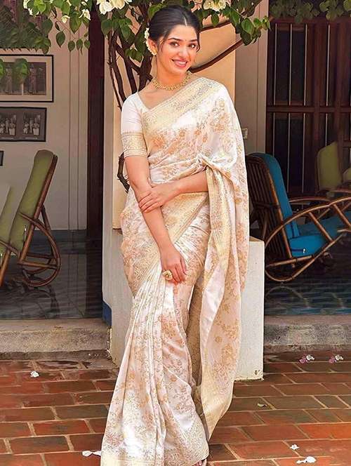 women self design banarasi saree with blouse - 22145278 -  Standard Image - 0