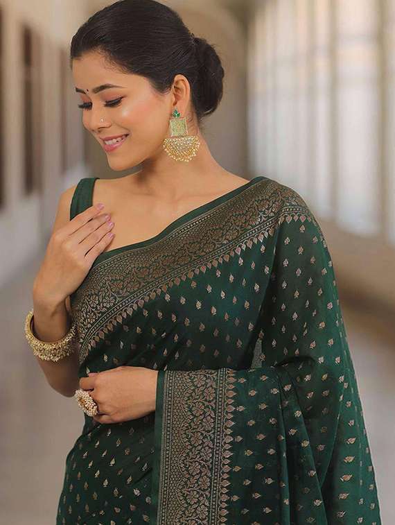 women self design banarasi saree with blouse - 22145286 -  Standard Image - 2