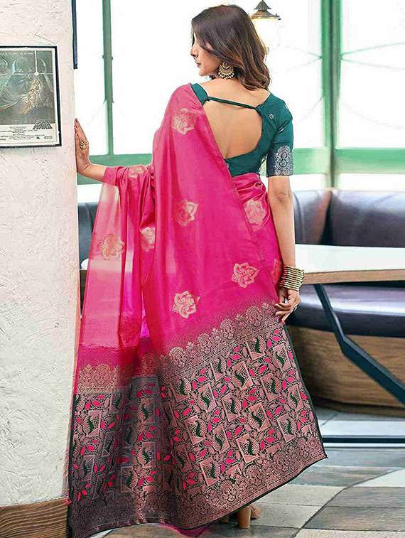 women self design banarasi saree with blouse - 22145305 -  Standard Image - 2