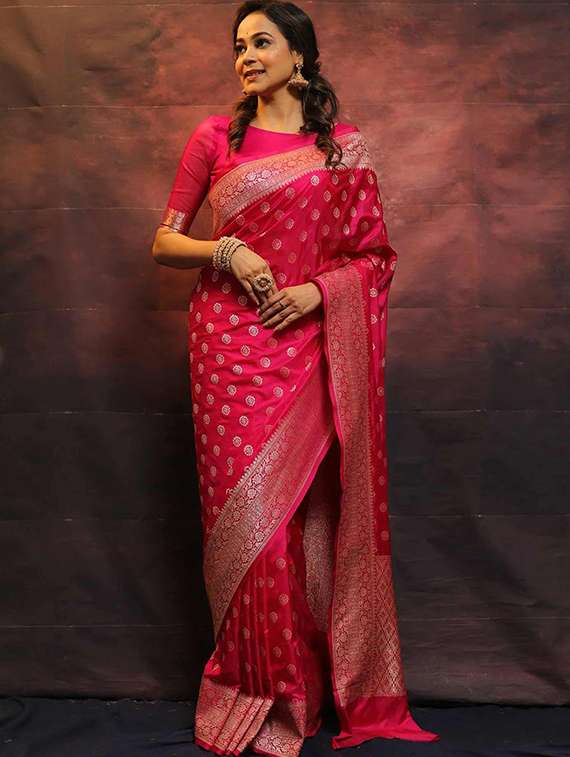women self design banarasi saree with blouse - 22145307 -  Standard Image - 2