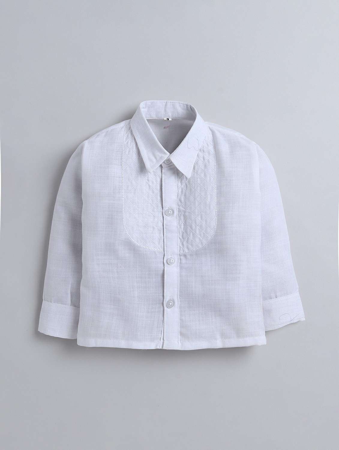 boys solid long sleeve shirt and trouser set - 22145700 -  Standard Image - 2