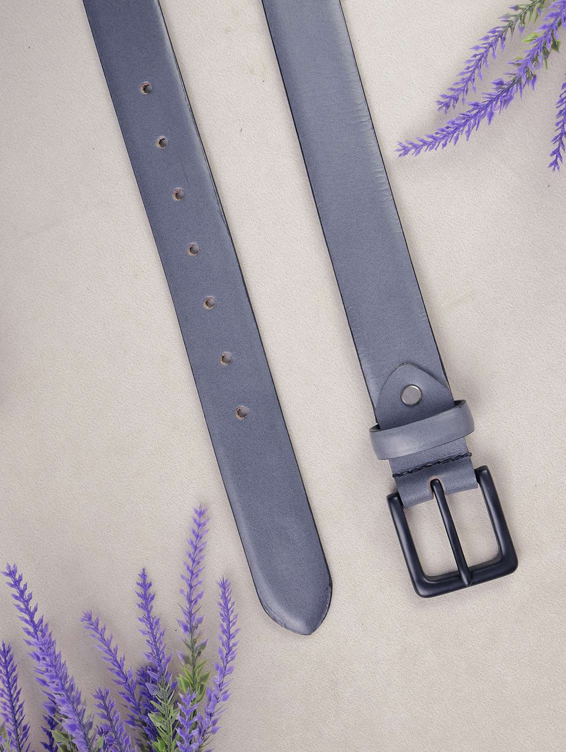 women grey soldi leather belt