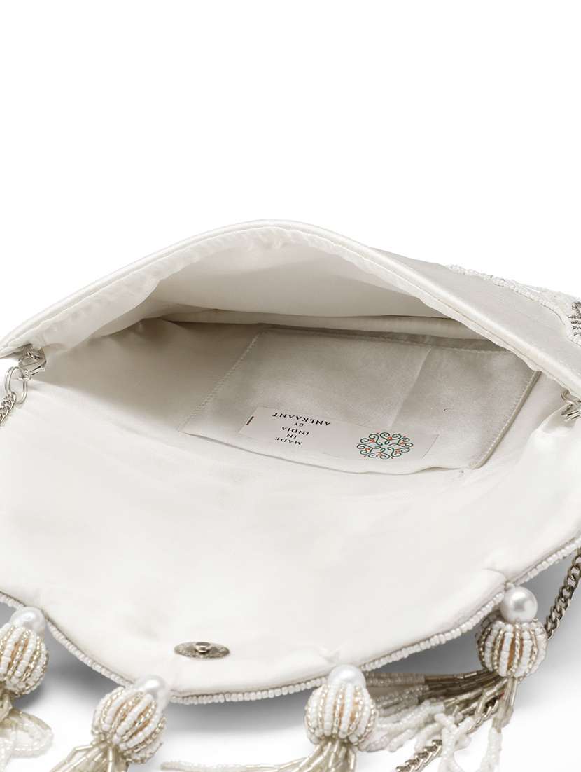 embellished sling bag with tassels and chain - 22145746 -  Standard Image - 2