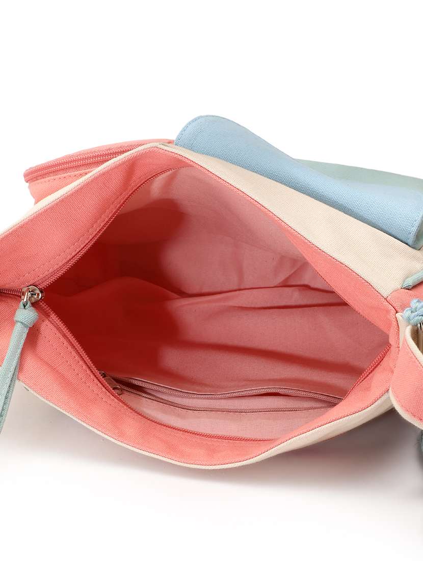 anekaant color blocked sling bag - 22145802 -  Standard Image - 2