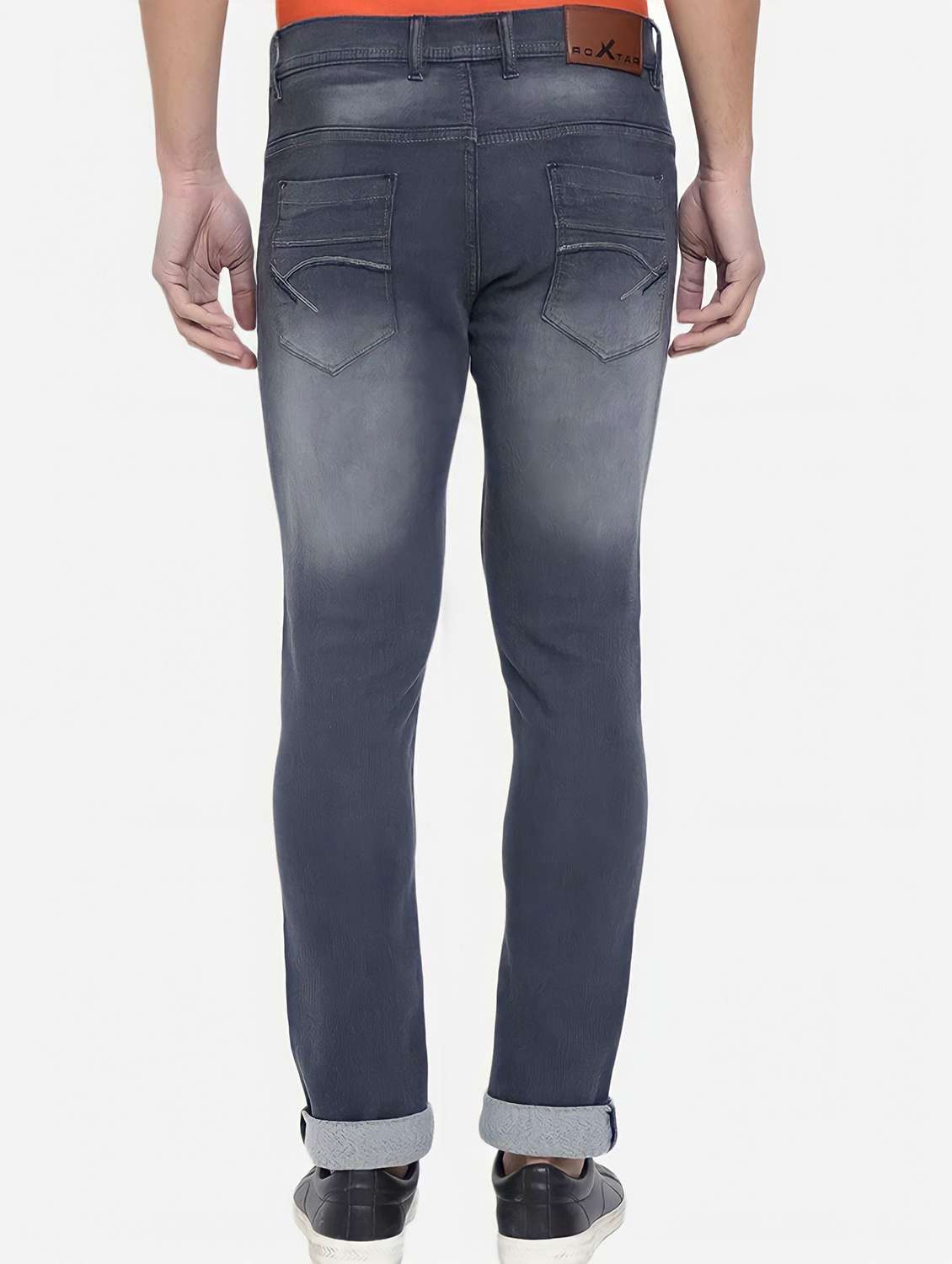 men washed mid rise slim fit jeans - 22145868 -  Standard Image - 2