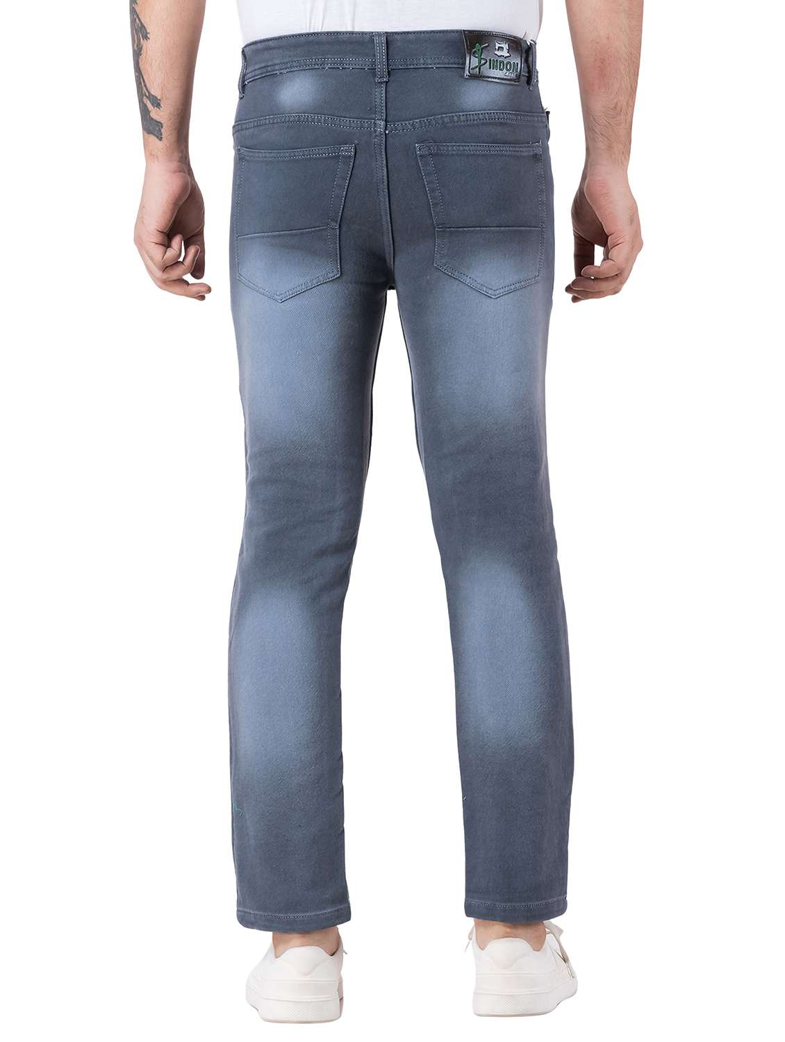 men washed mid rise straight fit jeans - 22145872 -  Standard Image - 2
