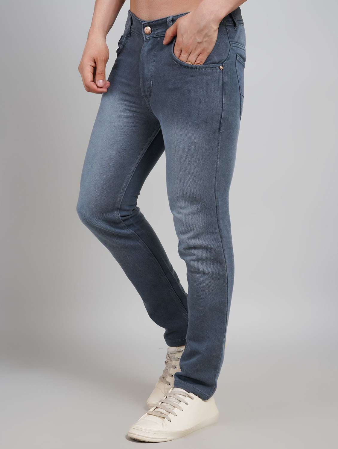 men washed mid rise slim fit jeans - 22145876 -  Standard Image - 2