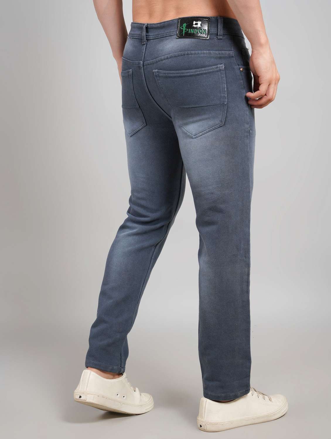 men washed mid rise straight fit jeans - 22145877 -  Standard Image - 2