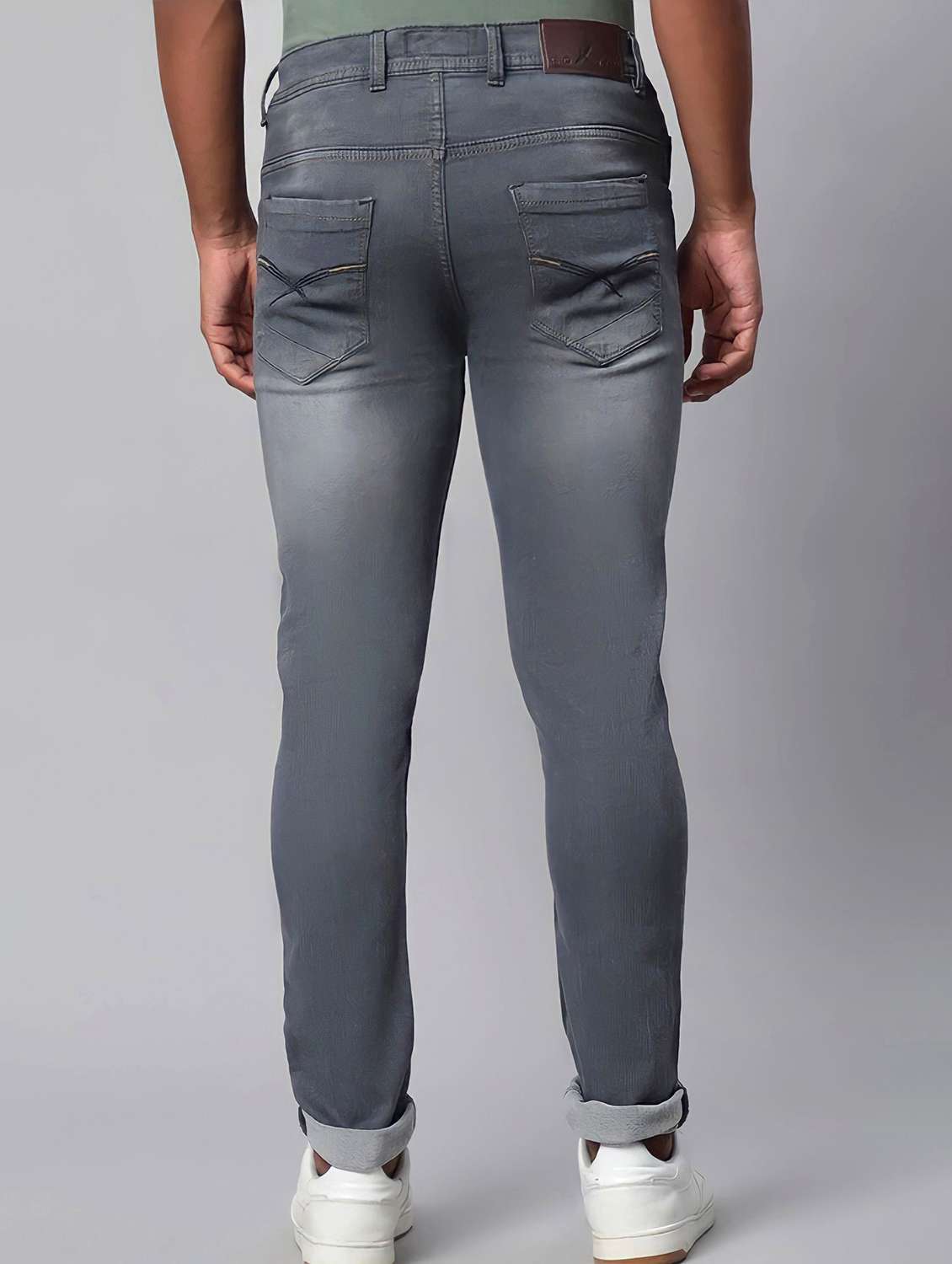 men washed mid rise slim fit jeans - 22145878 -  Standard Image - 2