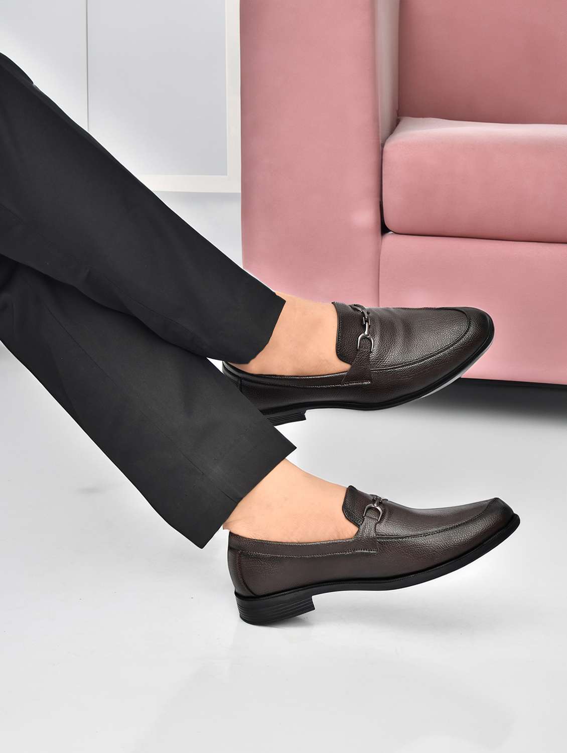 men slip on horsebit loafer