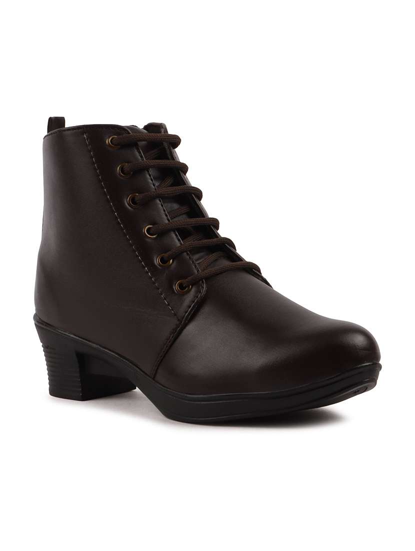 women solid lace up boot - 22146124 -  Standard Image - 2