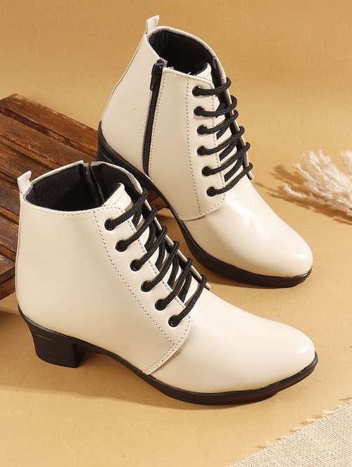 women solid lace up boot - 22146125 -  Standard Image - 0