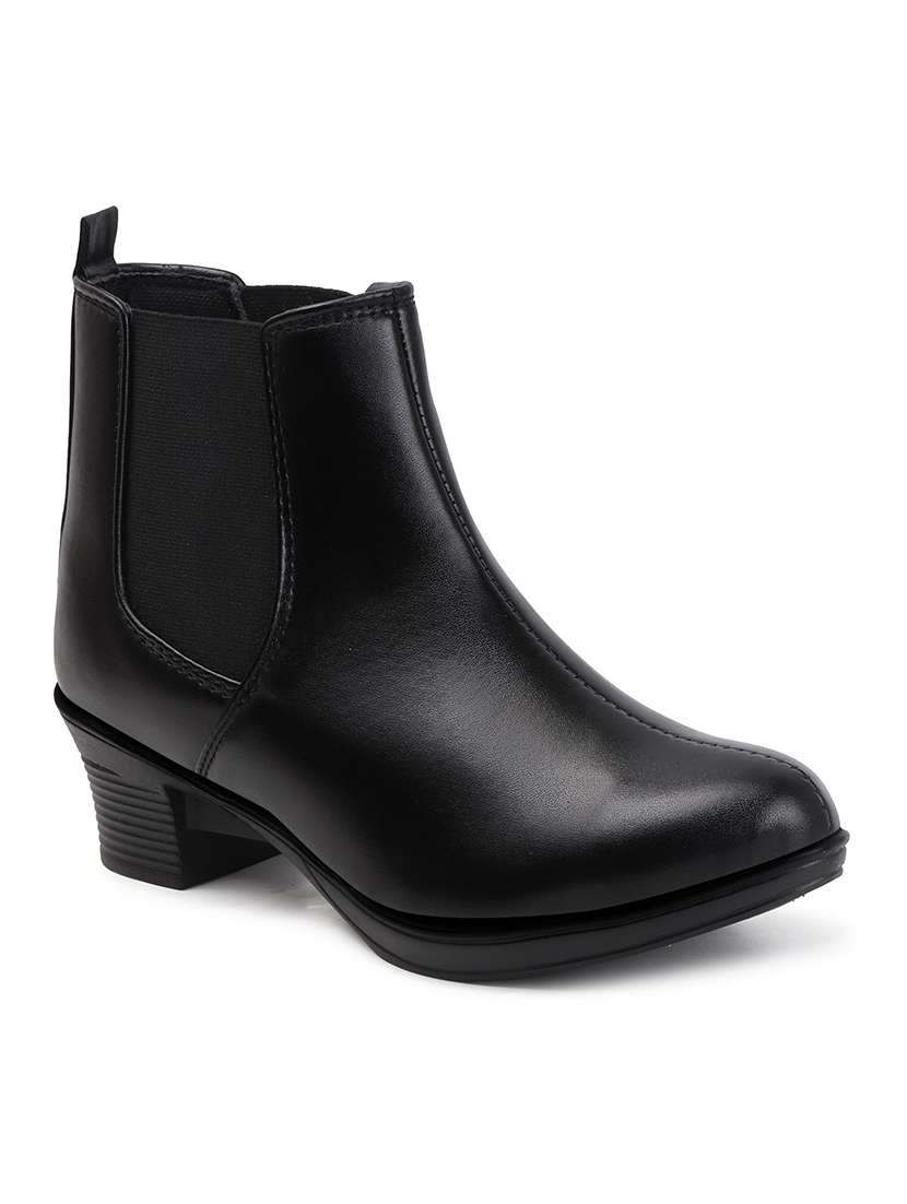 women solid slip on boot - 22146129 -  Standard Image - 2