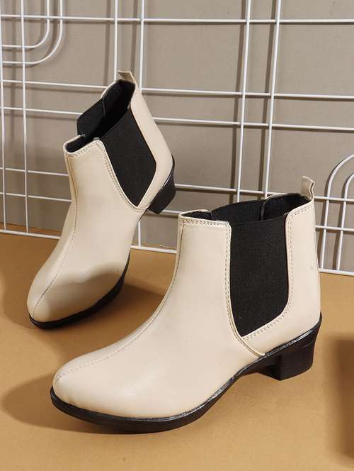 women solid slip on boot - 22146131 -  Standard Image - 0