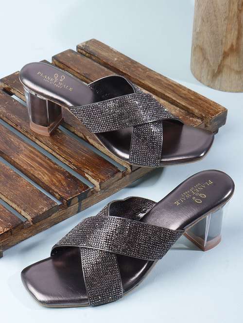 women grey slip on sandal - 22146141 -  Standard Image - 0