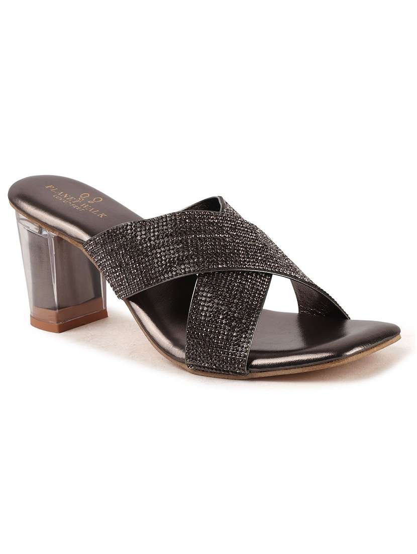 women grey slip on sandal - 22146141 -  Standard Image - 2