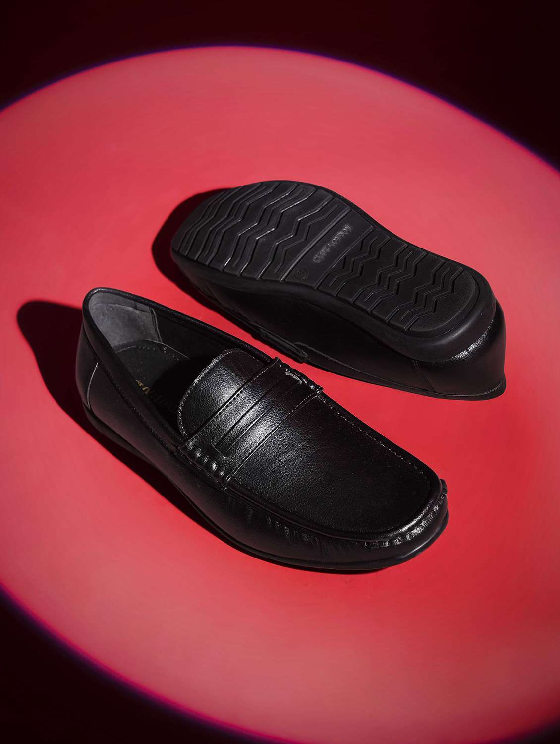 men black slip on loafer