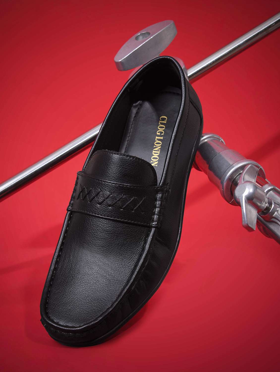 men black slip on loafer