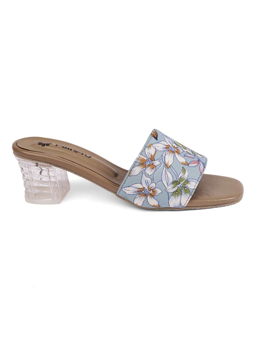 women floral printed slip on sandal - 22146563 -  Standard Image - 2