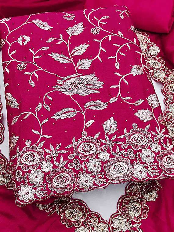 women solid with work unstitched suit set - 22146711 -  Standard Image - 2