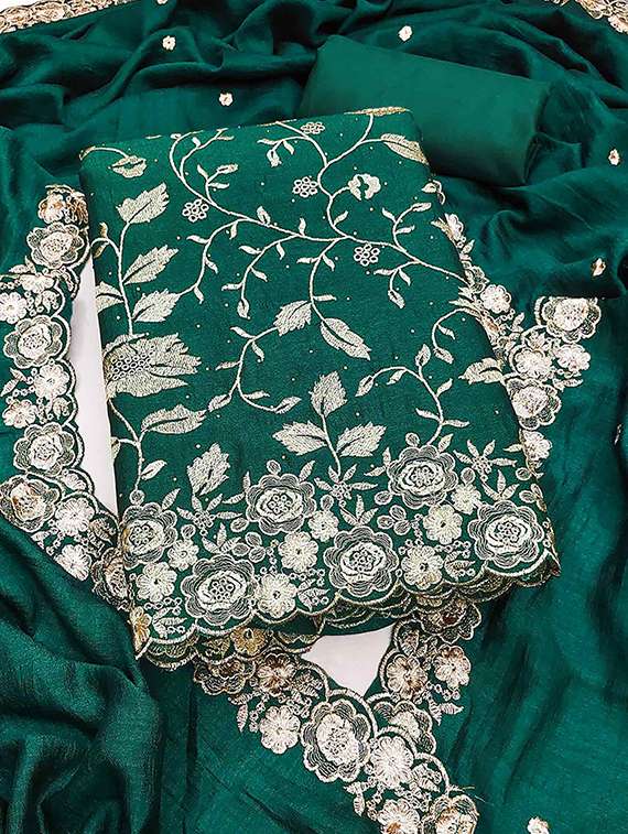 women solid with work unstitched suit set - 22146712 -  Standard Image - 2