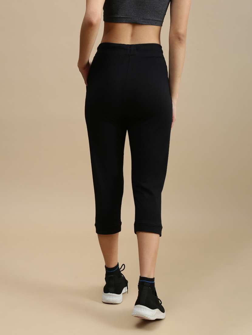 women solid high rise yoga pant - 22146959 -  Standard Image - 2