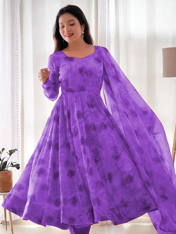 women floral printed long sleeve kurta pant with dupatta set - 22147147 -  Standard Image - 2