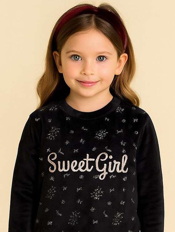 girls printed long sleeve sweatshirt - 22147241 -  Standard Image - 2