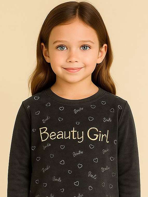 girls printed long sleeve sweatshirt - 22147243 -  Standard Image - 2