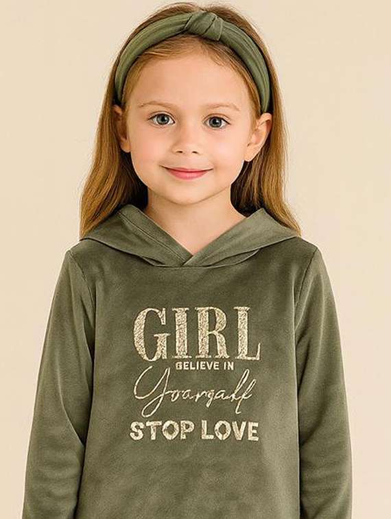 girls printed long sleeve sweatshirt - 22147246 -  Standard Image - 2
