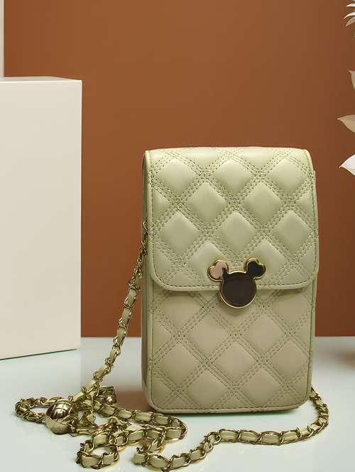 quilted sling bag with chain strap  - 22147342 -  Standard Image - 0