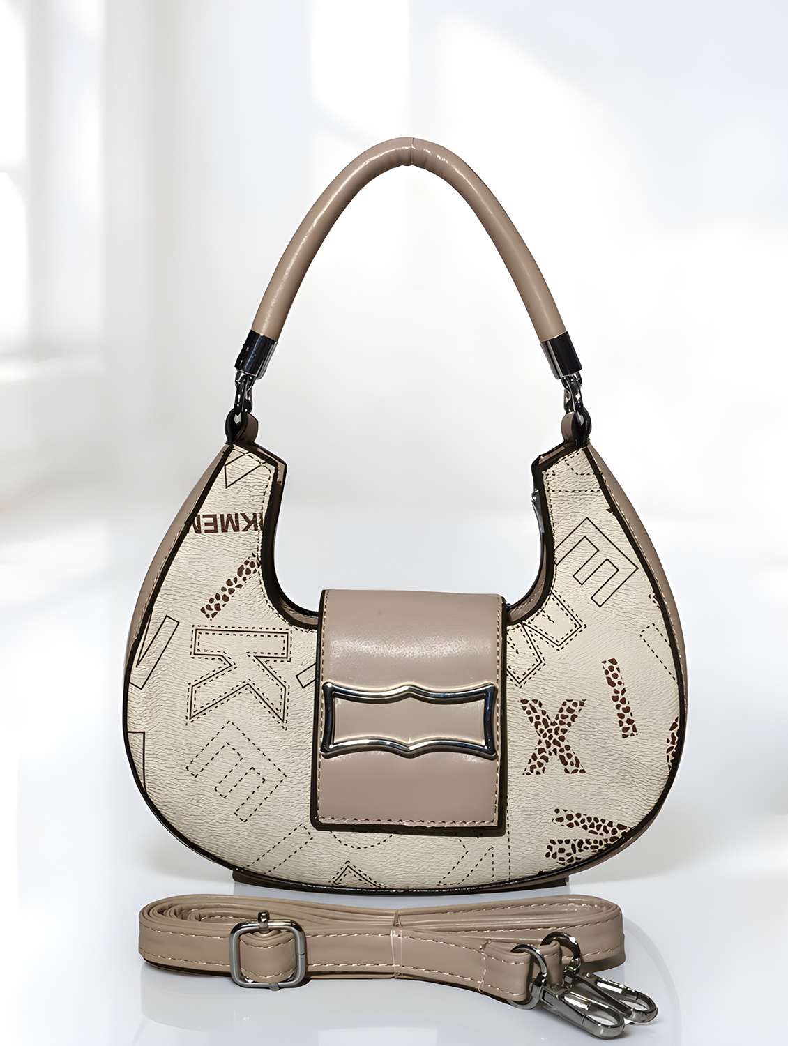 printed sling bag with adjustable strap - 22147343 -  Standard Image - 2