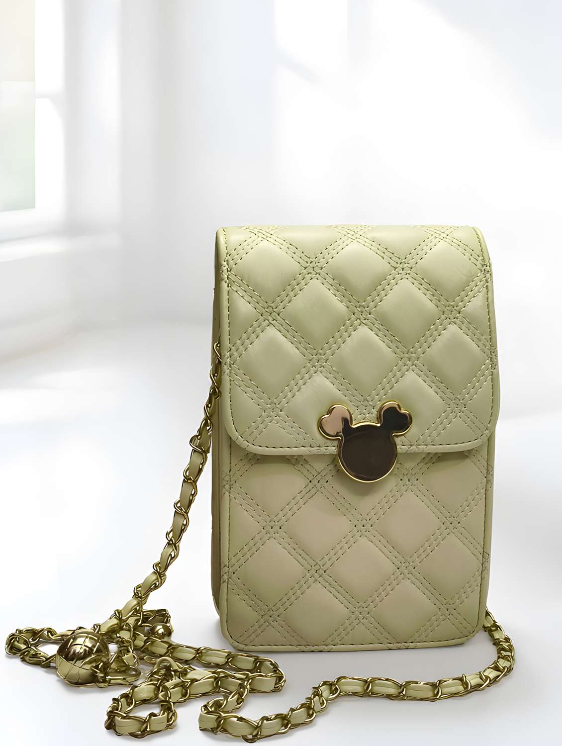 quilted sling bag with chain strap - 22147344 -  Standard Image - 2