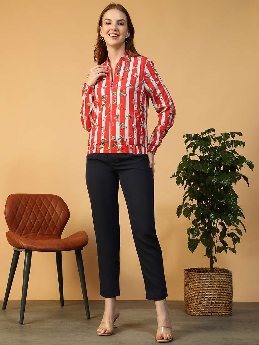 women printed long sleeve summer jacket - 22147523 -  Standard Image - 2