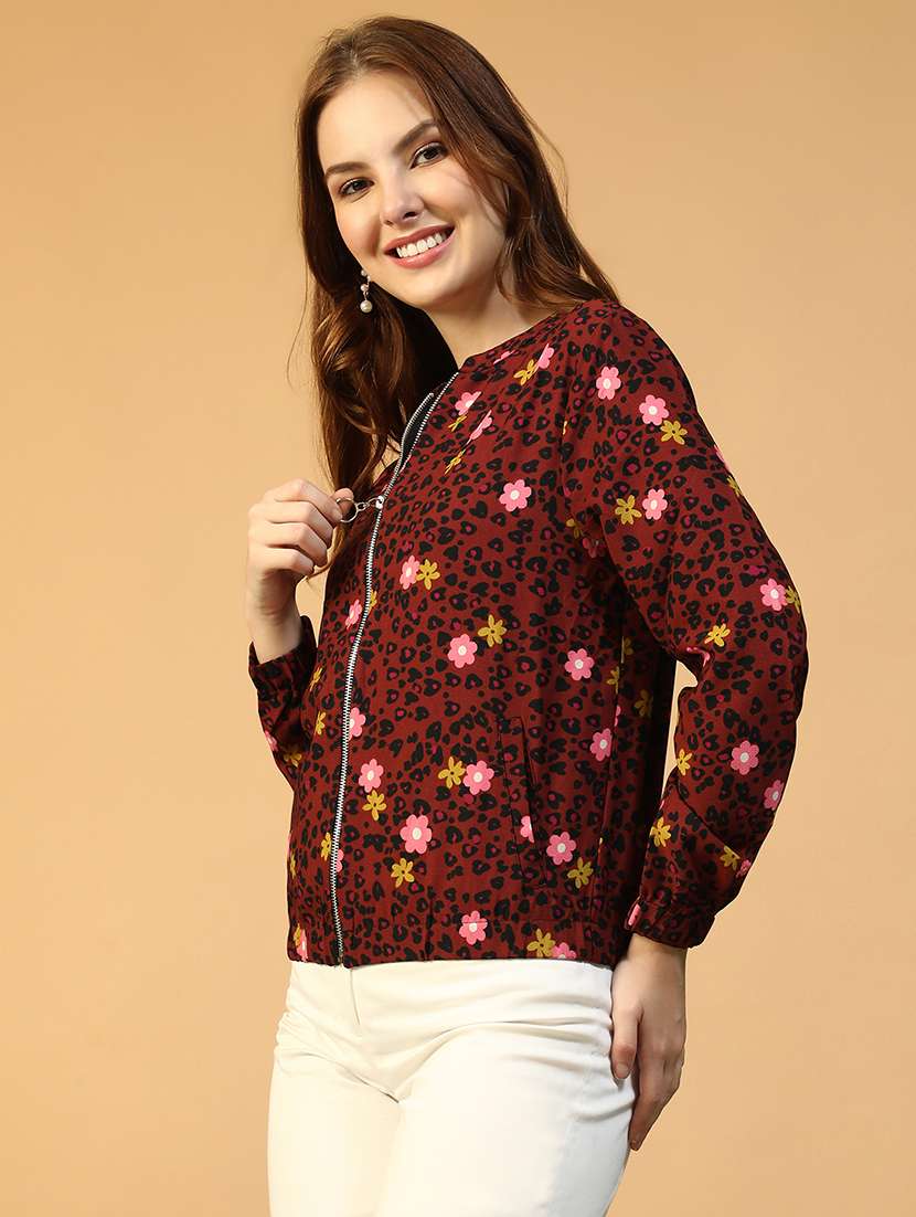 women printed long sleeve summer jacket - 22147524 -  Standard Image - 2