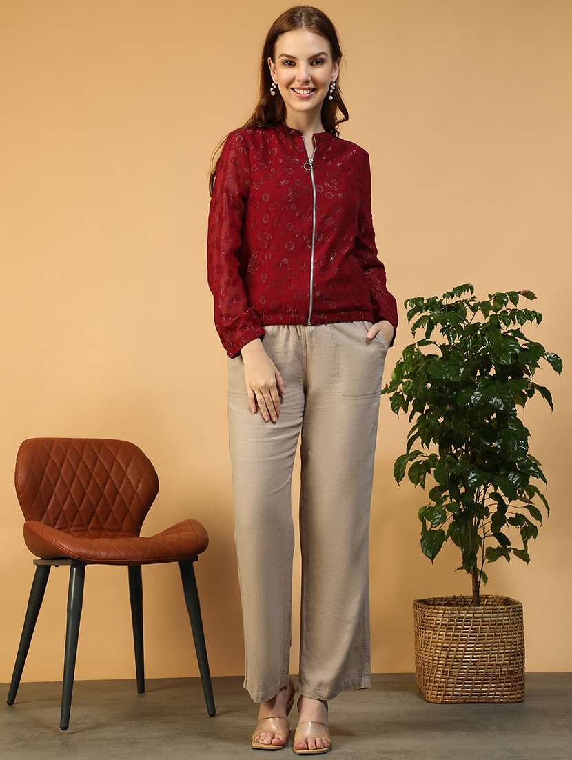 women self designed long sleeve summer jacket - 22147526 -  Standard Image - 2