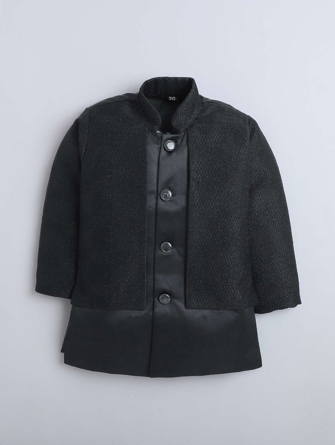 boys self designed long sleeve sherwani set - 22147598 -  Standard Image - 2